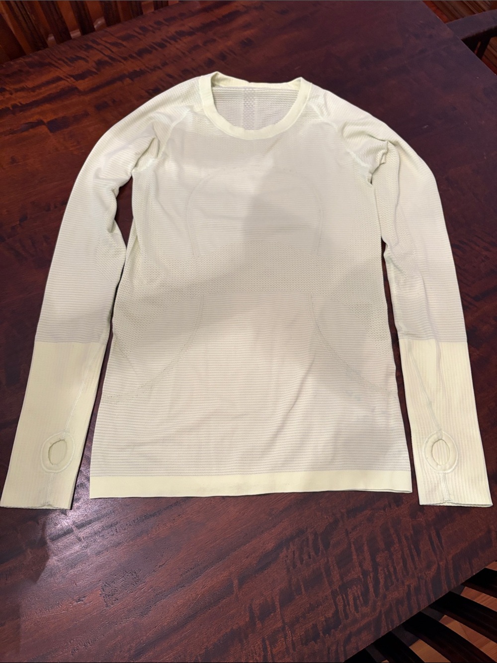 lululemon athletica Long Sleeve Thumbhole Top - neon Yellow Athletic Top